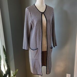 Calvin Klein Chevron Open Cardigan
